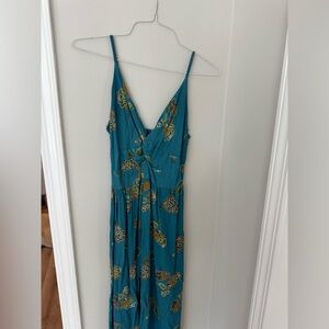 Blue Paisley Midi Dress